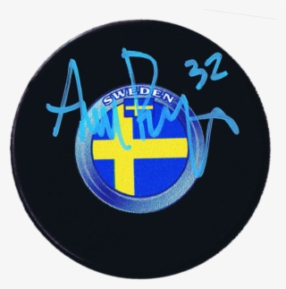 Adam Boqvist Chicago Blackhawks Autographed Team Sweden - Emblem #9081772