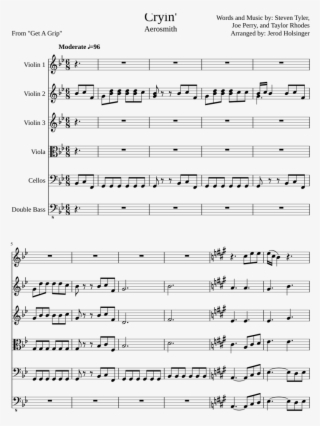 Cryin' - Partitura Marry You Bruno Mars #9083048