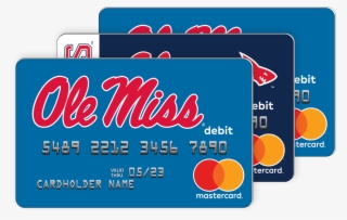 Ole Miss Fancard Prepaid Mastercard Group Of Cards - Graphic Design #9083906