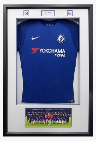 Chelsea Fc 2018 Signed Team Shirt Framed - Yokohama #9083939