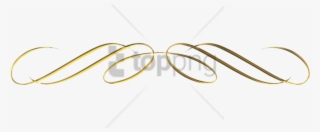 Free Png Gold Line Clipart Png Image With Transparent - Calligraphy #9084929