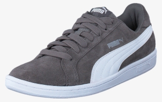 Puma Smash Sd 014 Gray 57423-01 Mens Suede Rubber Trainers - Sneakers #9086576
