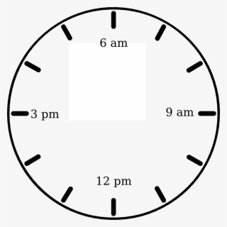 Png Black And White Library Clock Am Clip Art At Clker - Clock Clipart Transparent Face #9087527