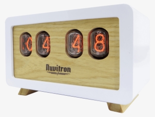 Nuvitron White Postmodern Nixie Tube Clock - Digital Clock #9087665