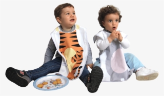 Girl With Elephant Bib - Sitting #9089227