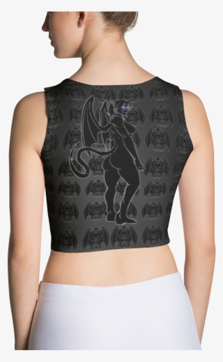 Blue Line Sublimation Cut & Sew Crop - Crop Top #9090627