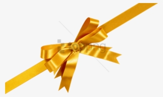Free Png Gold Gift Bow Png Png Image With Transparent - Gift Wrap Ribbon Png #9091024