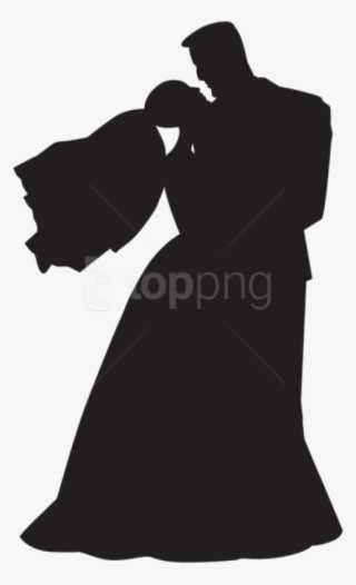 Free Png Wedding Couple Silhouette Png Png - Clip Art #9091467