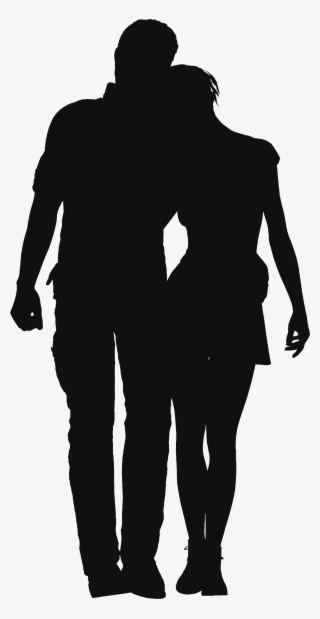 Clipart Couple Silhouette - Clip Art #9092287