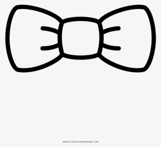 Bow Tie Coloring Page - Vector Graphics #9092375