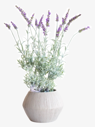 Faux French Lavender Drop-in - Flowerpot #9092524