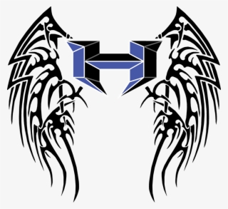 Hsw Superh Xlarge - Angel Wings On Back Tribal #9092823