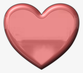 Pink Metallic Heart - Metallic Red Heart Png #9092943