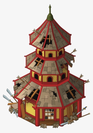 Fg Building Abandonedpagoda - Christmas Tree #9093387