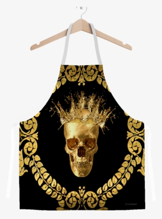 Classic Apron Gold Skull And Crown Gold Wreath Color - Emblem #9093463