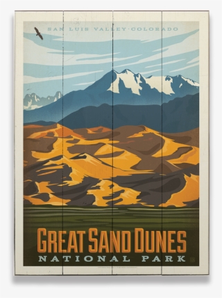 Great Sand Dunes Vintage Poster #9093534