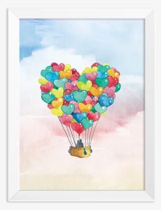 Quadro Baloes Coracoes - Happy Valentine Day Family 2019 #9094376