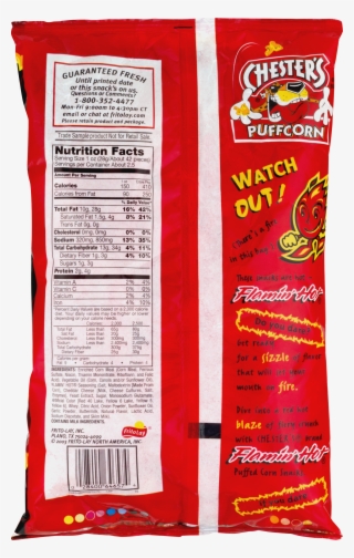 Hot Cheetos Puffcorn Calories #9094573