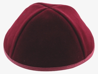 Burgundy Velvet Yarmulke From Israel The Holy Land - Beanie #9094772