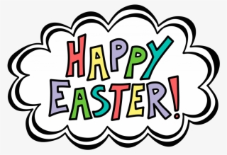 Excited Clipart Word Bubble - Happy Easter Transparent Background #9094858