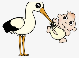 Stork Clipart Baby Vector - Infant #9095046