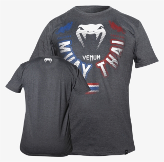 Camiseta Venum Muay Thai Flag Way Gris - Venum Mma #9095846