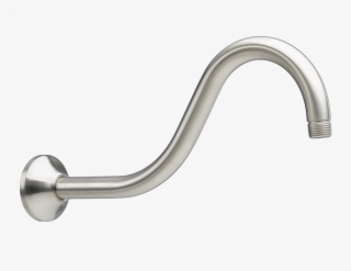 Wall Mount Shepherd's Crook Shower Arm - Brushed Nickel Shower Arm #9096254