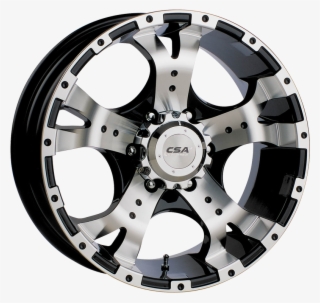 Jackal Large Cap Gloss Black Machine Face - Csa Jackal Wheels #9096739