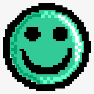 Vector Illustration Of Pixelated Bitmap Happy Face - Deadpool Logo Pixel Art #9098722