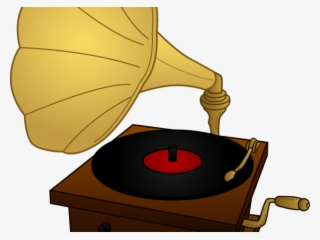 Gramophone Clipart Cartoon - Cartoon Old Record Player #9098843