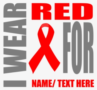 Red Awareness Ribbon Customized Pillow Case - Emblem #9099641
