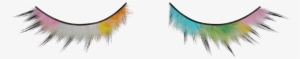 Rainbow Feather L False Eyelashes - Eyelash Extensions #910177