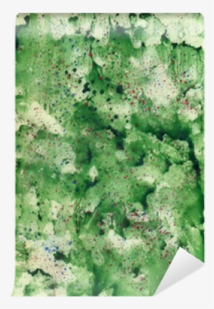 Watercolor Green Background With Red Spray - Light Switch #910735