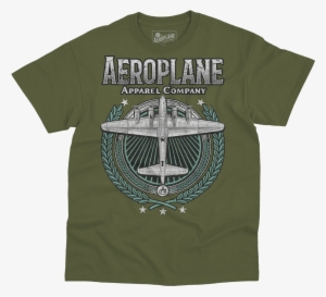 B 17 Laurel Wreath Aeroplane Apparel T Shirt Moss - Shirt #910846