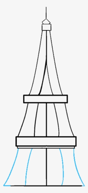 Drawn Eiffel Tower Graph Paper - Line Art #911176