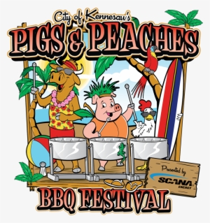 Pigs & Peaches Bbq Festival Logo - Pigs And Peaches #911571
