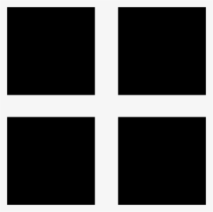 Large Symbol Of Four Black Tiles Square Comments - Cuatro Cuadrado #912308