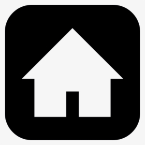 Home Silhouette On Black Square Background Vector - Work At Home Sykes #912311