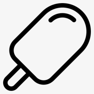 Popsicle Ice Cream Vector - Popsicle Cartoon Black And White #912416