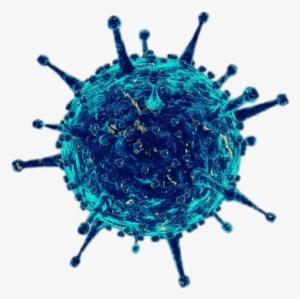 Blue Virus With Tentacles - Virus #912627