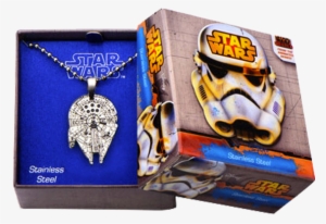 Millennium Falcon Pendant Necklace - Star Wars Rebels Dog Tag Chopper #912820