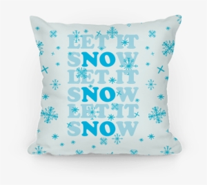 Let It Snow Pillow - Let It Snow Tote Bag: Funny Tote Bag From Lookhuman. #913419