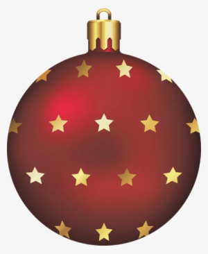 Large Christmas Ball With Gold Stars D - Christmas Day #913768