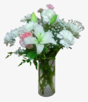 Carnation & Lily Vase - Bouquet #913824