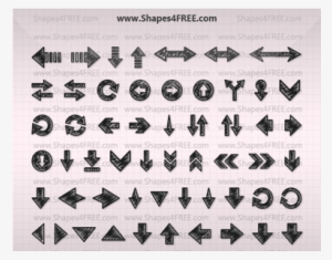 Hand Drawn Arrows Shapes - Hand Drawn Arrow #915980