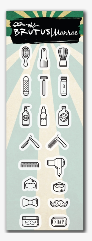 Man Plan - Planner Set - Brutus Monroe Clear Stamps 5.75"x5.75" - Heart Lace #916109