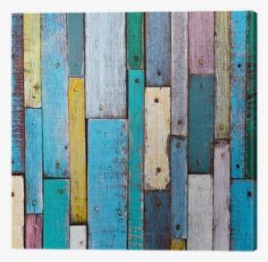 Decorative And Colorful Wood Planks Canvas Print • - Lunch Napkins Vintage Wood #916545