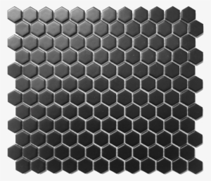 Cc Mosaics Black Matte Hex 1 - Roca Cc Mosaics Matte Black Hexagon 1x1 Mosaic 12"x12" #917307