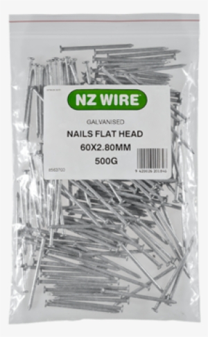 Nz Wire Flat Head Galvanised Nails 60mm X - Hook #917500