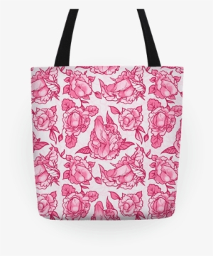 Floral Penis Pattern Pink Tote #917741 Floral Penis Pattern Pink Tote #917741